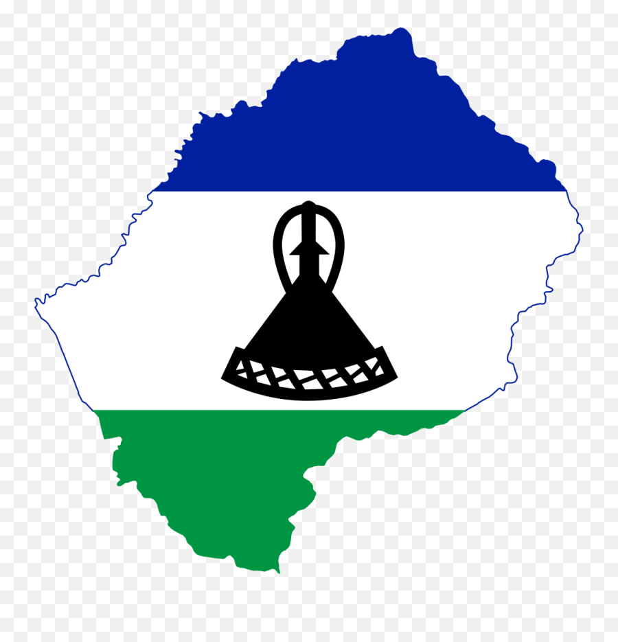 Lesotho Flag Emoji - Lesotho Flag Map,Hawaiian Flag Emoji