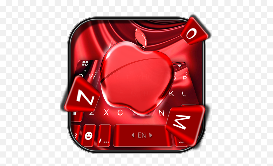 Red Cherry Blush Apple Keyboard Theme On Google Play Reviews - Lovely Emoji,Emoji Keyboard For Galaxy S7