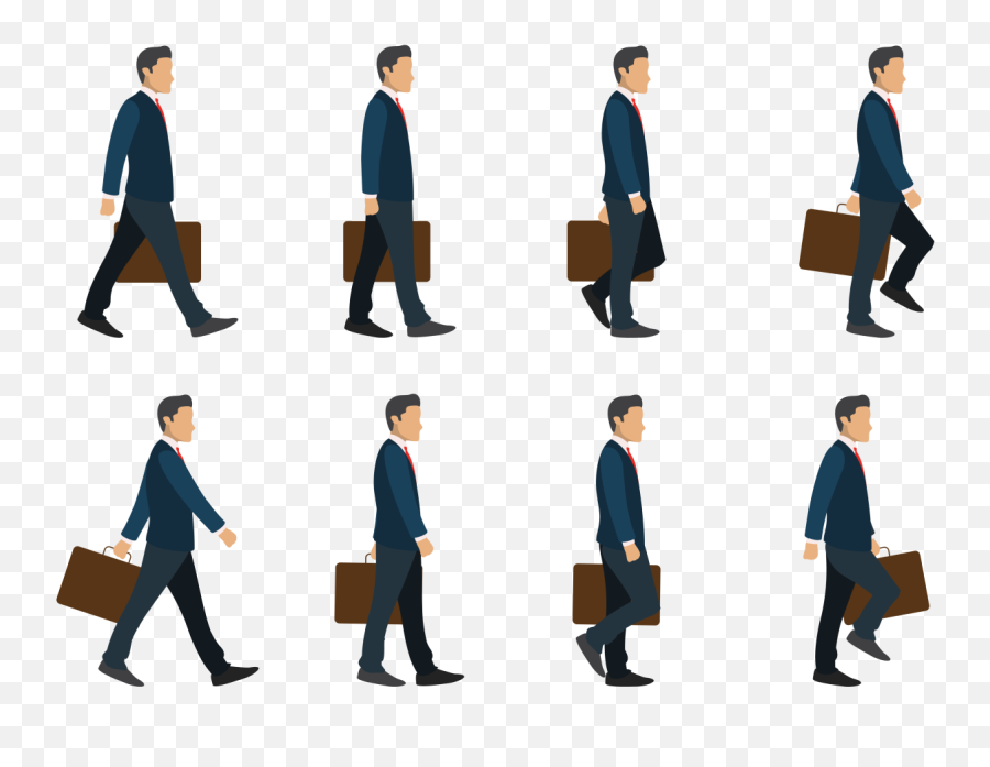 Business Man Walku201d Business Men Calendar - Human Walk Cycle Png Emoji,Business Man Emoji