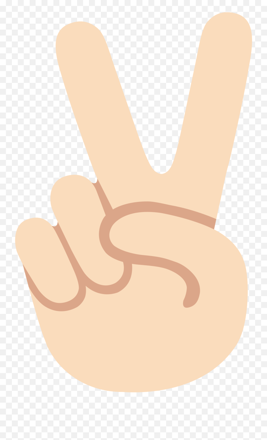 Emoji U270c 1f3fb - Sign Language,Peace Finger Emoji