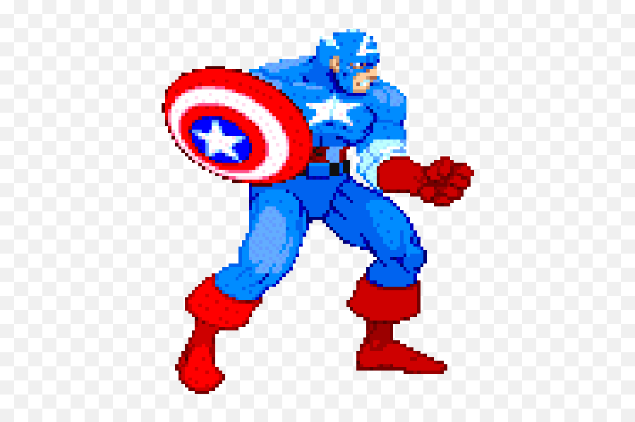 Captain America - Marvel Comics Ak1 Mugen Community Marvel Vs Capcom Captain America Emoji,Captain America Emoji