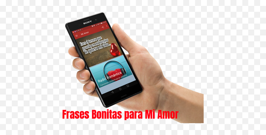2021 Mi Amor Frases Bonitas Para Mi Amor Pc Android - Phone In Hand Transparent Background Emoji,Canciones Con Emojis