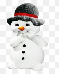 Funny Cartoon Snowman Christmas - Winter Png Emoji,Snowman Emotions