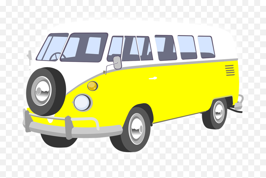 Download Hippie Bus Png Black And White - Hippy Bus No Background Emoji,Vw Hippie Emoji