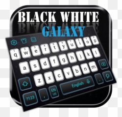 Black And White Galaxy Keyboard U2013 Apps I Google Play - Office Equipment Emoji,How To Add Emojis To Keyboard Galaxy S5