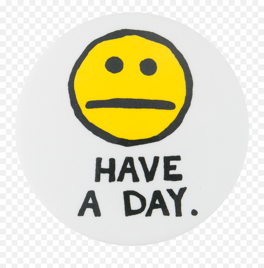 Have A Day Busy Beaver Button Museum - Happy Emoji,Smile Emoticon With Bottom Parentheses