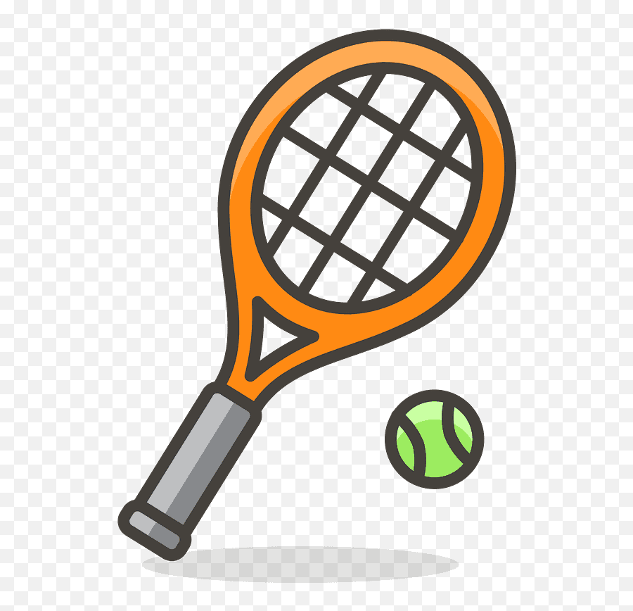 Tennis Emoji Clipart - Raqueta Con Pelota Animada Png Emoji Raqueta De Tenis,Emoji Con