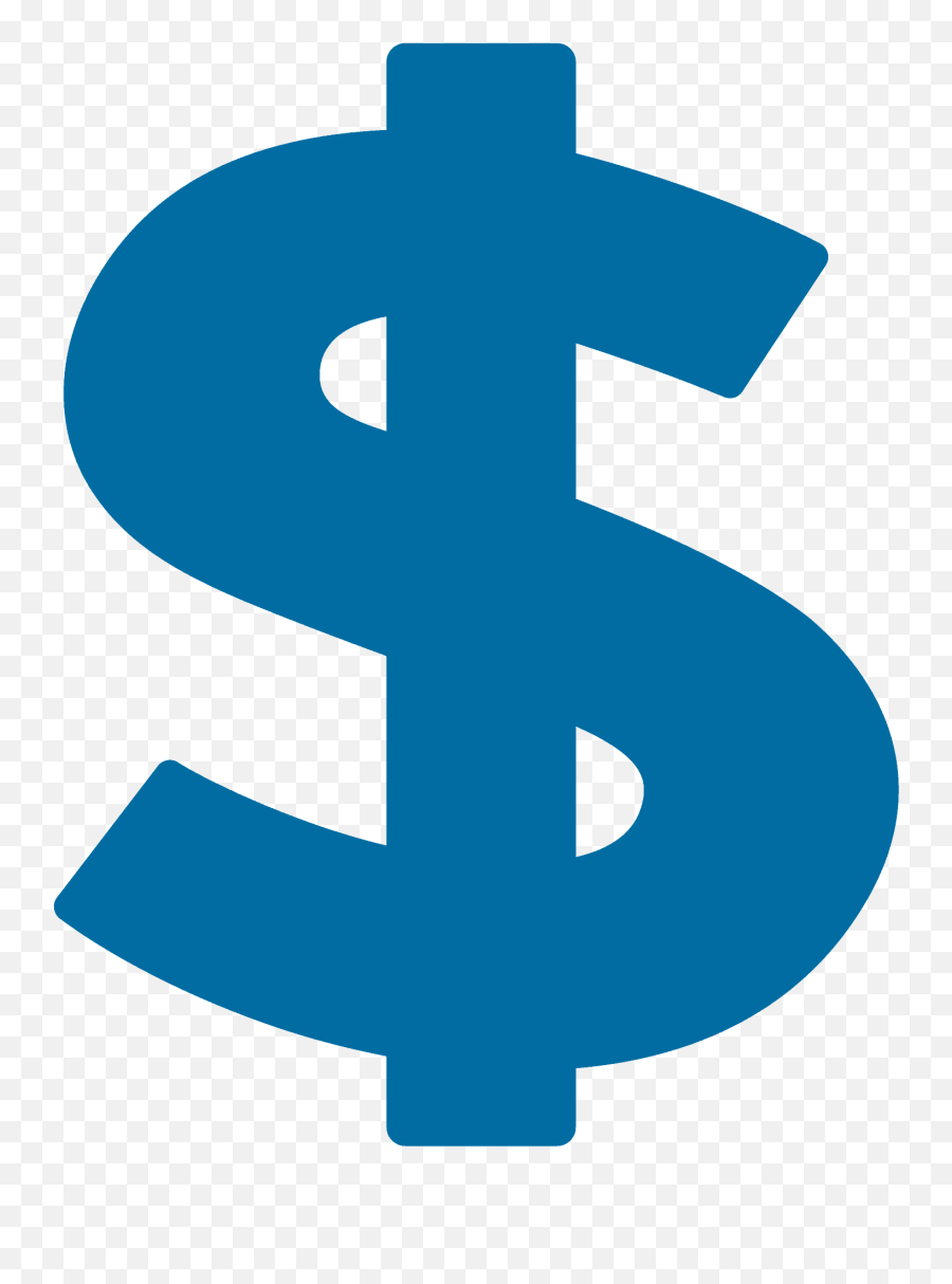 Dollar Sign - Dollar Sign Clipart Blue Emoji,Russian Text Angry Emoticons