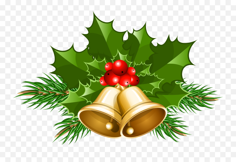 Mistletoe Christmas Sticker - Transparent Background Christmas Bells Clipart Emoji,Mistletoe Emoji