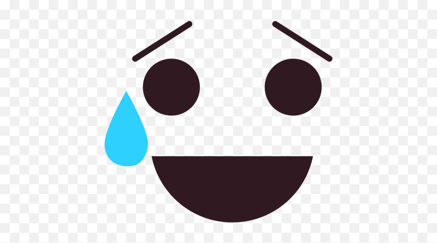 Simple Relieved Emoticon Face - Happy Emoji,Relieved Emoticon