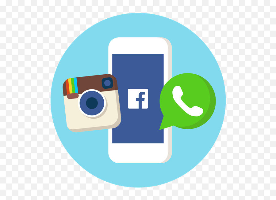 Instagram Whatsapp Facebook Png Clipart - Full Size Clipart Instagram Wechat Whatsapp Facebook Emoji,Emoticon Whatsapp Eps