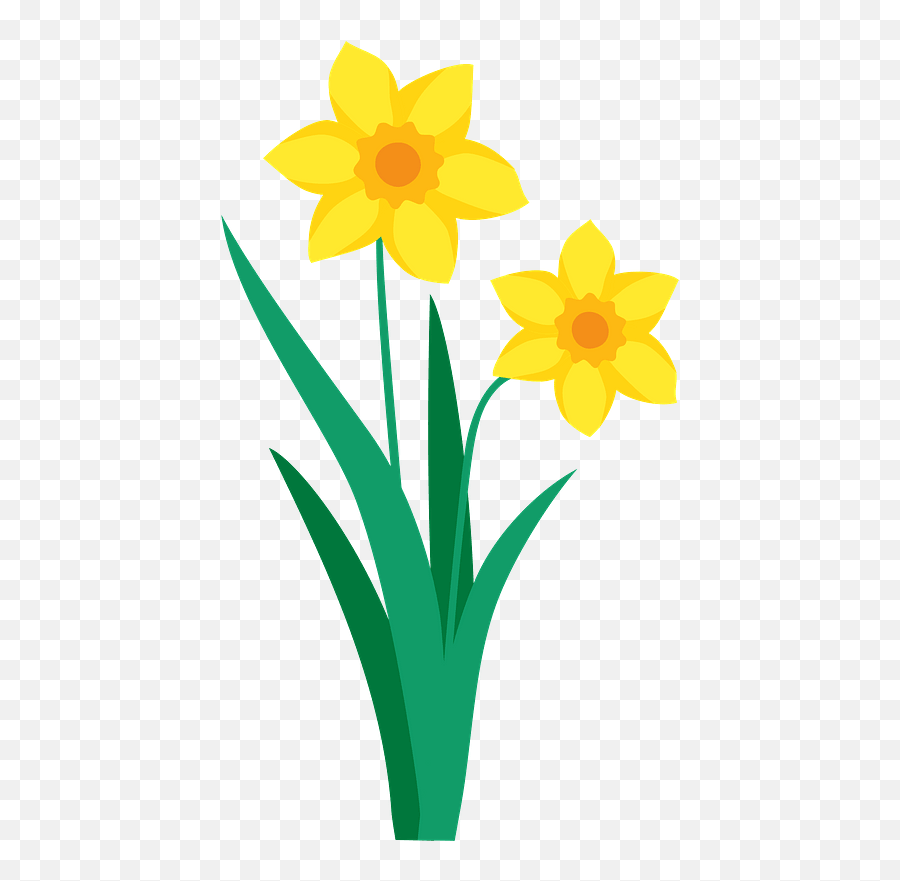 Daffodil Clipart - Daffodil Flower Clipart Emoji,Daffodil Pink Emotion