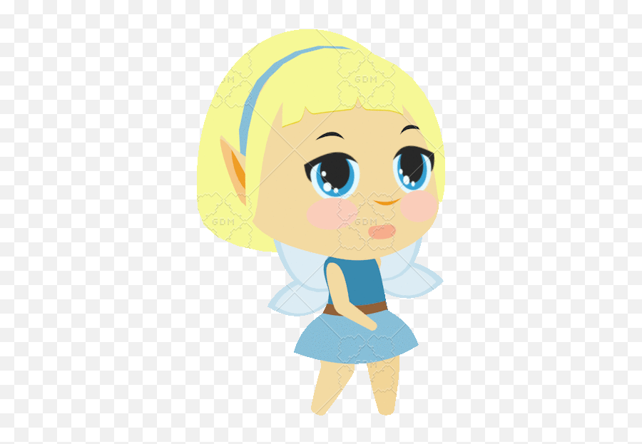 Blue Fairy Chibi 2d Animated Sprite - Sprite Animated Fairy Gif Emoji,Skype Emoticons Animation Sprite Sheet