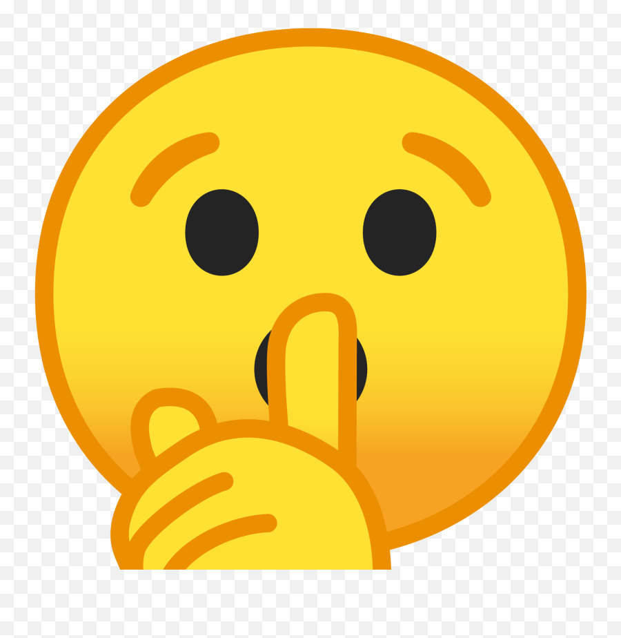 Noto Emoji Oreo 1f92b - Shh Emoji Png,Trouble Emoticon