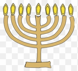 Menorah Hand Drawn Affect Free Stock Emoji,Chanukah Menorah Emoticon