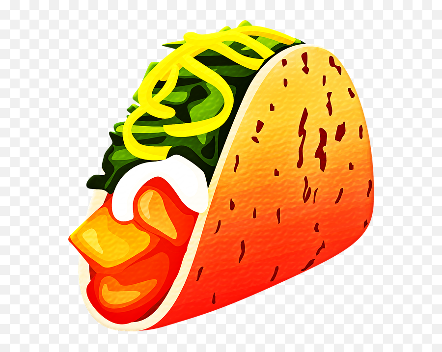 Tasty Taco Stickers By Elizabeth Gemmell Emoji,Dibujos Kawaii De Emojis