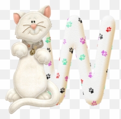 Oh My Alfabetos Alfabeto Gatito De Fieltro Lettering Emoji,Huella De Gato Emoticon