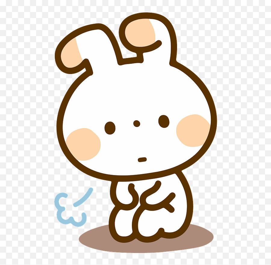 Rabbit Depressed Animal Clipart - Rabbit Png Download Emoji,Bunny Anime Emojis