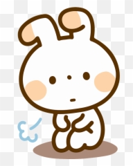 Rabbit Depressed Animal Clipart - Rabbit Png Download Emoji,Bunny Anime Emojis