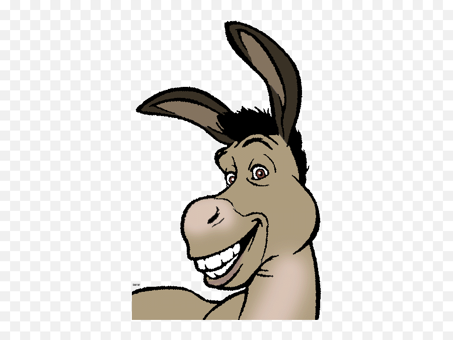 Donkey Shrek Png - Clip Art Library Donkey From Shrek Drawing Emoji,Shrek Emoji