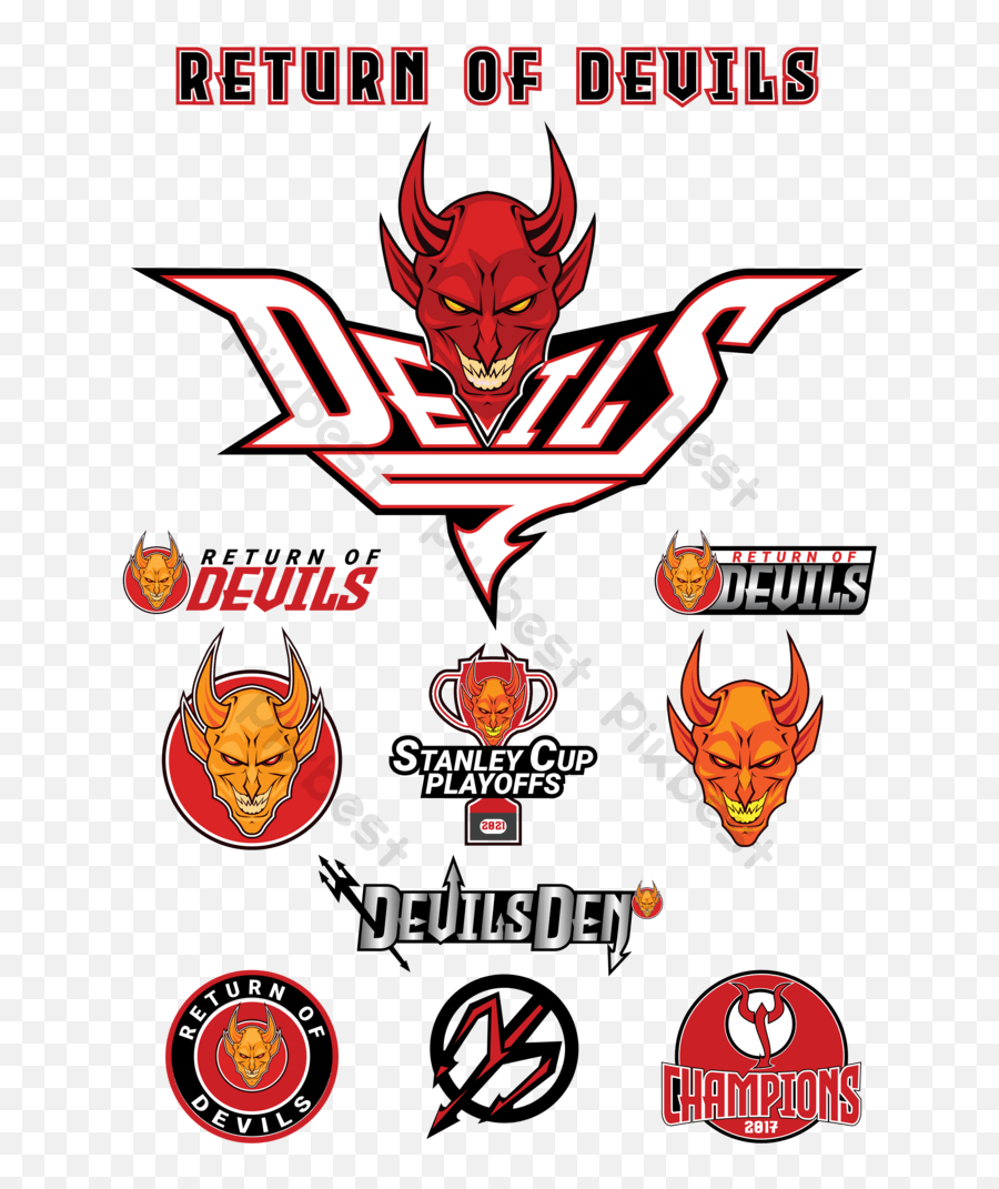 Return Of Devils Logo Design Combo Pack Template Png Emoji,Funny Emoji Combos