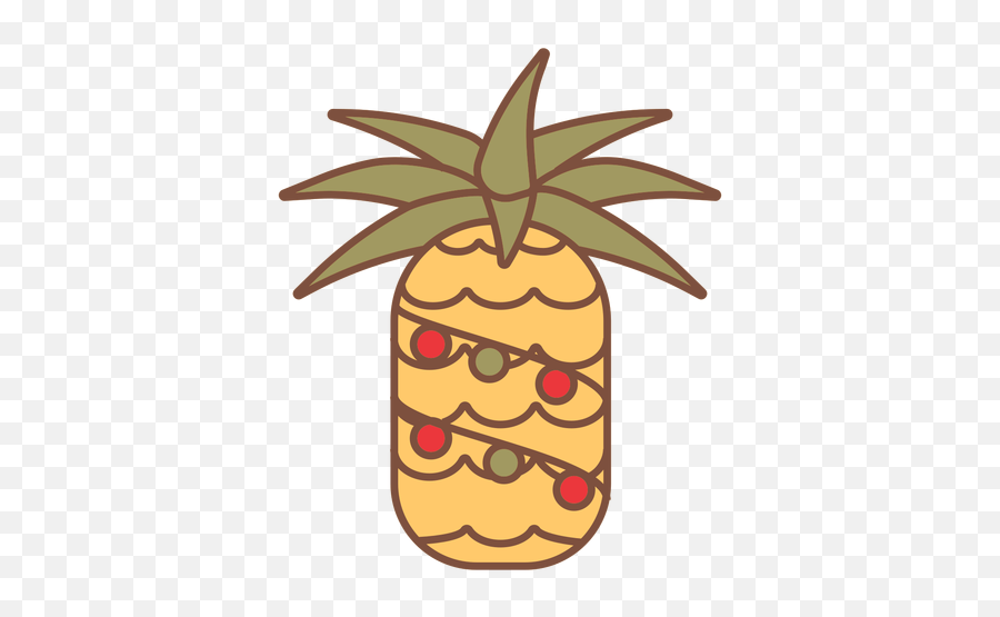 Christmas Pineapple Tropics Transparent Png U0026 Svg Vector Emoji,Pineapple Text Emoji