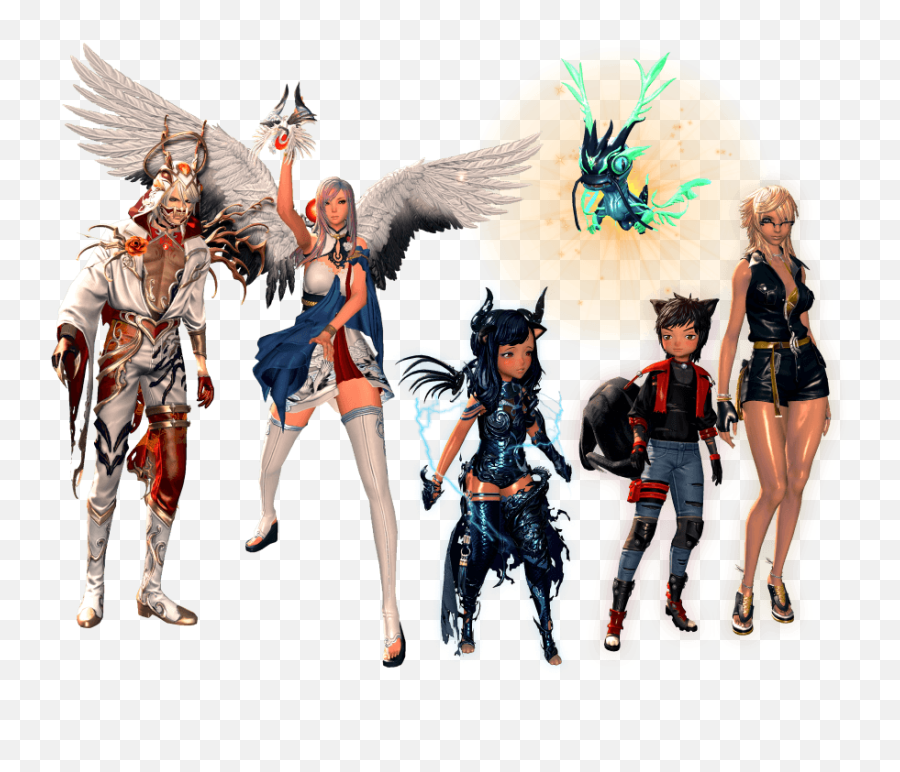 Blade Soul - Blade And Soul Azure Dragon Emoji,Emotion Costumes