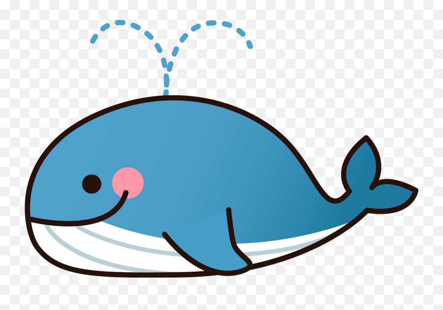 Whale Clipart - Fish Emoji,Spouting Whale Emoji