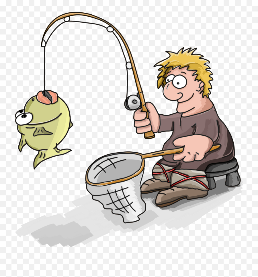 Cartoon Fisherman Clipart - Fishing Png Transparent Emoji,Fisherman Emoji