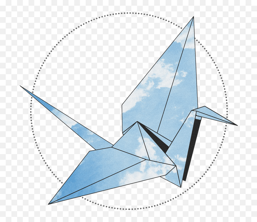 Japanese Origami Crane Sticker By Bakenekoart - White 3x3 Paper Crane Sticker Emoji,Shaka Emoji Meaning
