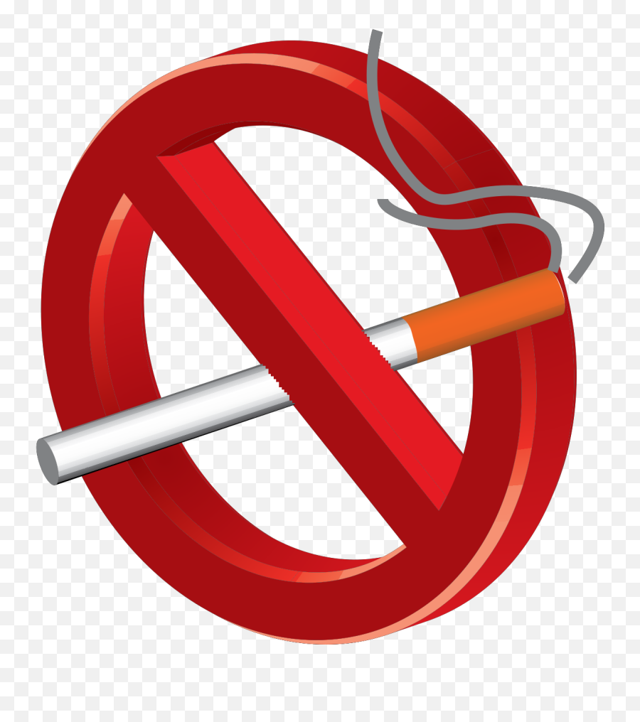 No Smoking 3d Icon Svg Clipart - Cigarette Dont Smoke Gif Png Emoji,No Smoking Emoticon