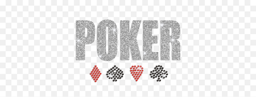 Wholesale Glittering Poker Iron On Rhinestone Transfer Decal - Dot Emoji,Emotion Poker
