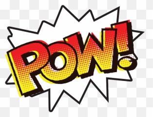 Pow Pow Cartoon Message Text Batman - Comic Transparent Onomatopoeia Emoji,Batman Emoji Text