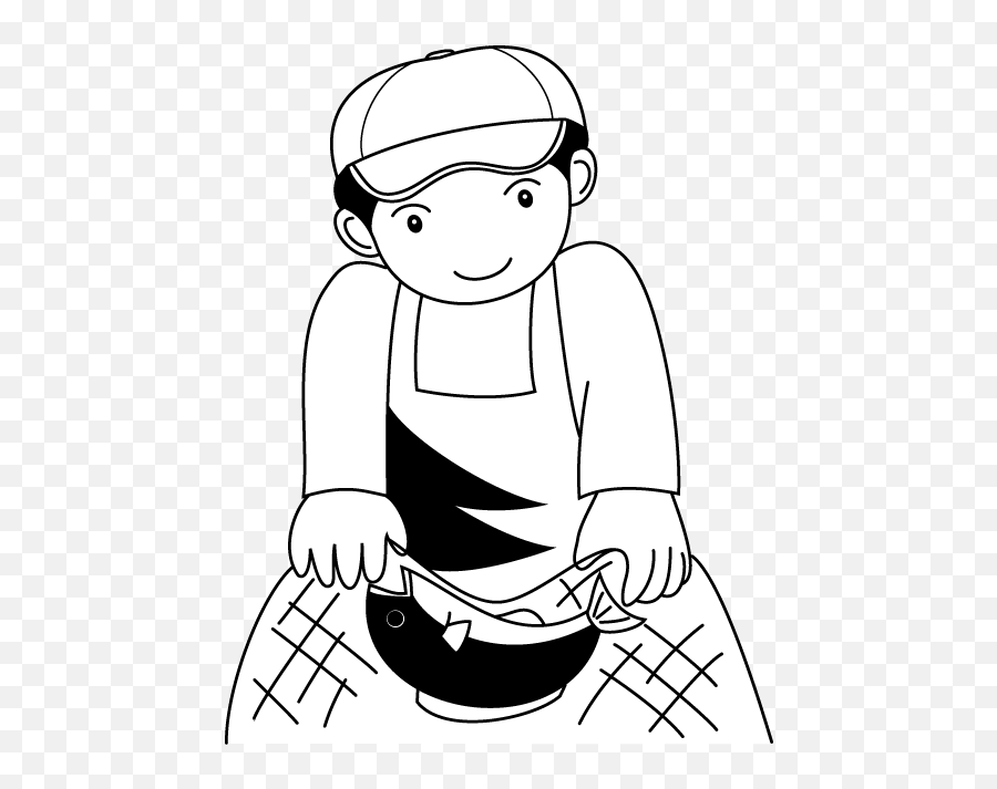 Clipart Of A Fisherman - Fishermen Clipart Black And White Emoji,Emotion Fisherman