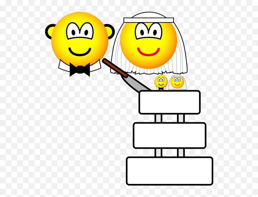 Wedding Cake Emoticon Cutting - Emoticon Wedding Emoji,Groom Emoji