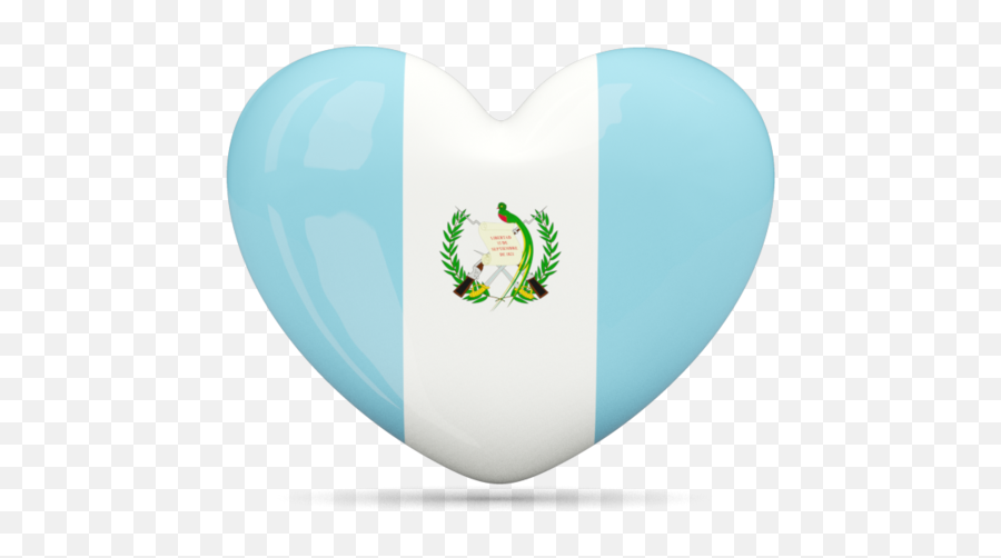 Heart Icon Illustration Of Flag Of Guatemala - Guatemala Flag Emoji,Morocco Flag Emoji