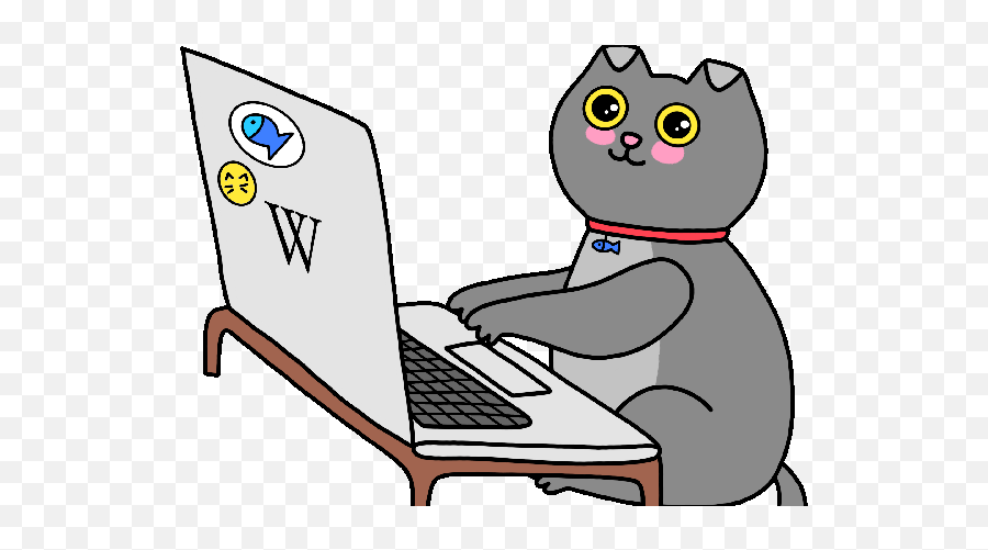 Topic For Animated Dog Pixel Animated Gif Transparent - Cat On Computer Clipart Gif Emoji,Cat Emojis Wikimedia Commons