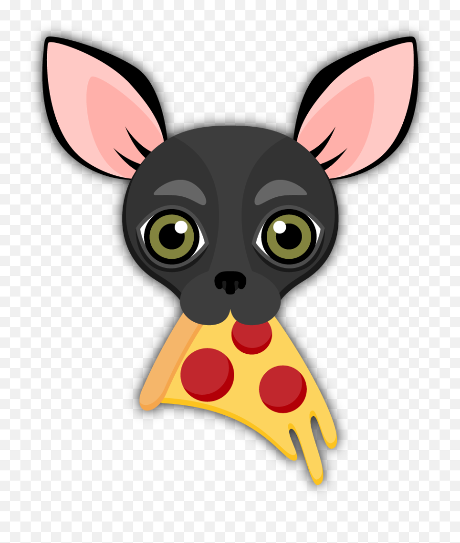 Download Black Chihuahua Emoji Stickers - Black Chihuahua Emoji,Emoji In Imessage