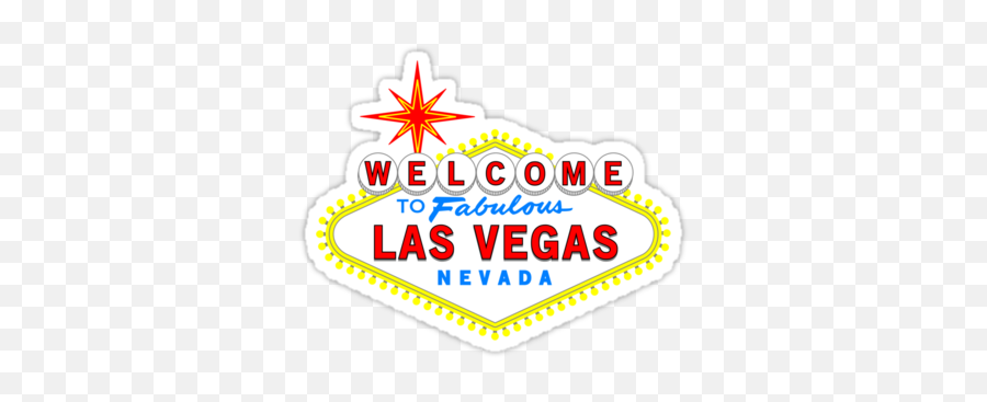Welcome To Fabulous Las Vegasu0027 Sticker By Chuffy In 2021 - Welcome To Fabulous Las Vegas Sign Emoji,Frat Boy Emoji