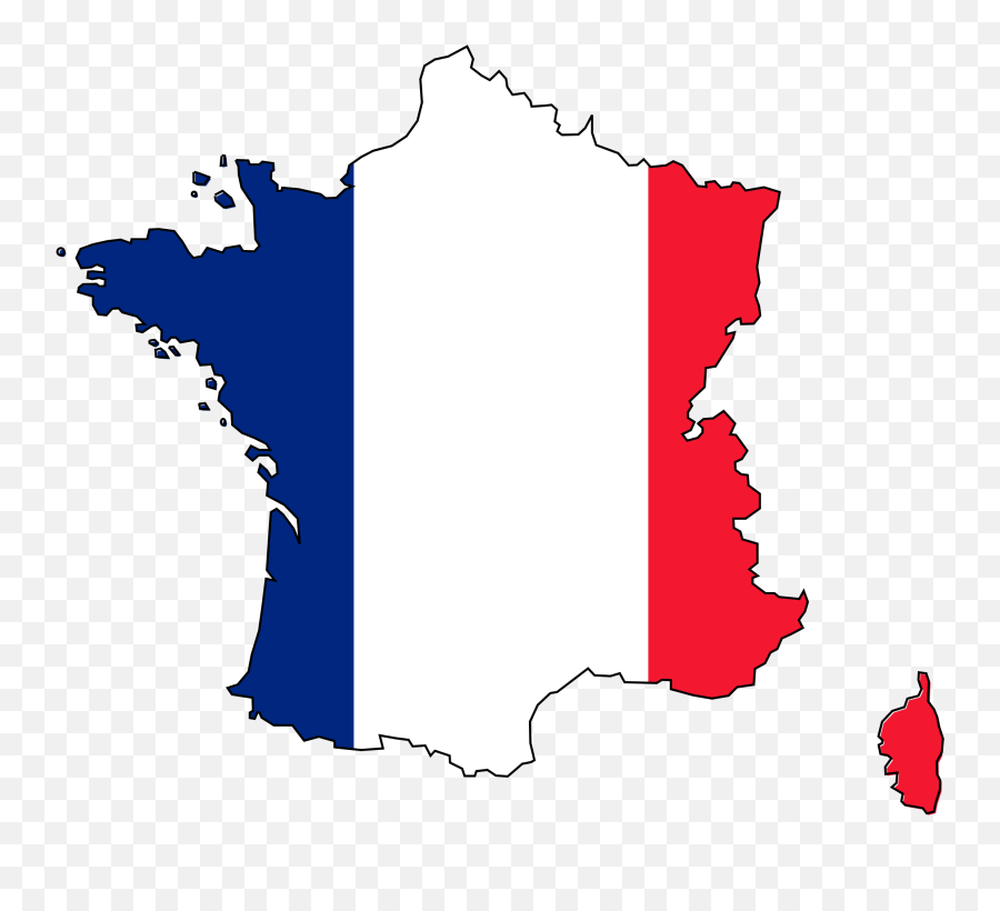 France Clipart Flag France Flag - Blank Colored Map Of France Emoji,French Flag Emoji