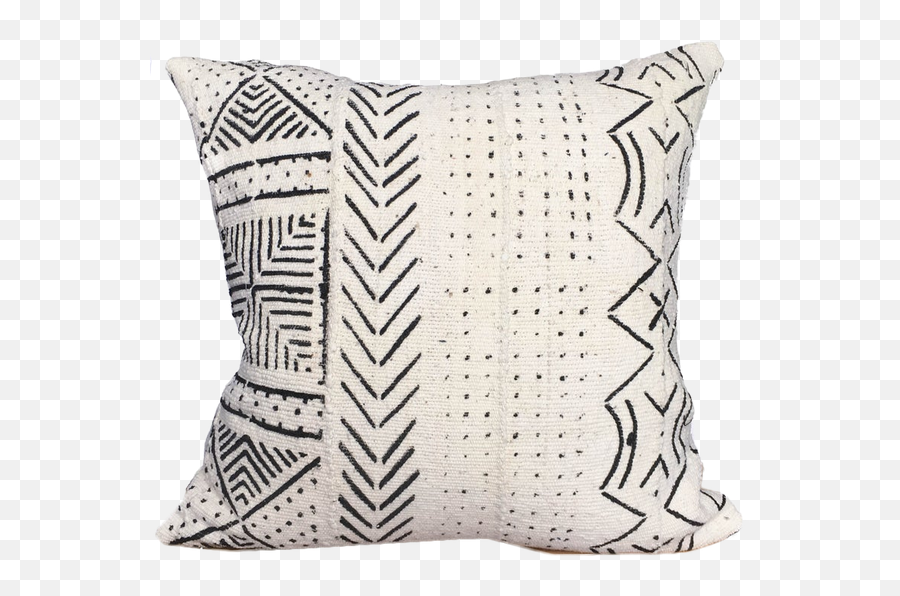 Pillow Cloth - White And Black Mudcloth Pillow Emoji,Emoji Pillow Cases