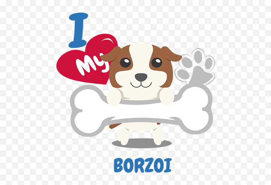 Borzoi Cute Dog Gift Idea Funny Dogs - Dog Emoji,Yoga Puppy Emoticon