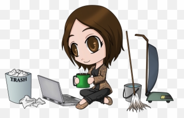 About Me - Chibi On A Laptop Emoji,Rollar Coaster Of Emotions