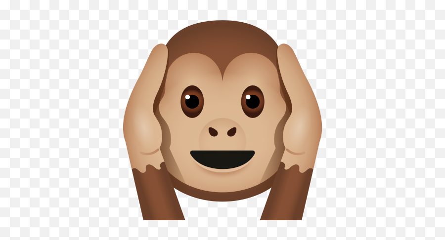 Hear No Evil Monkey Icon - Hear No Evil Emoji,Hear See Speak No Evil Emojis