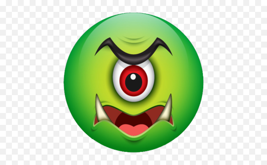 Monster Emoji - Green Eyed Monster Emoji,Monster Emoji