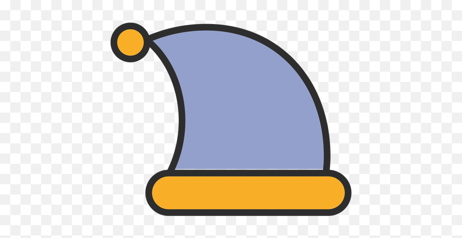 Sleeping Night Hat Color Stroke Transparent Png U0026 Svg Vector - Vertical Emoji,Blue Horseshoe Emoji