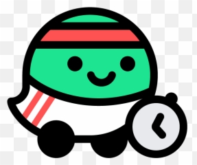 Waze On - Gif De Logo Waze Emoji,Yahoo Emoticons Batting Eyelashes