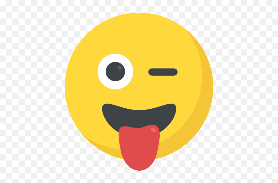 Tongue - Emoticon Naughty Emoji,Emoticon With Tongue Stuck Out