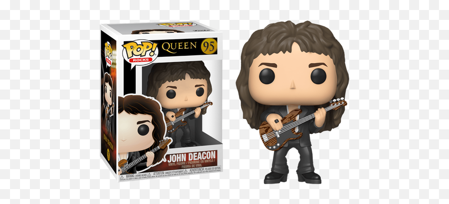 Funko Pop Jimmy Page Shop Clothing - John Deacon Funko Pop Queen Emoji,Jimmy Page With Guitar Showing Emotion Pics