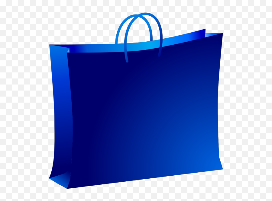 Blue Shopping Bag Png Svg Clip Art For - Shopping Bag Transparent Background Emoji,Shopping Emoji Clipart
